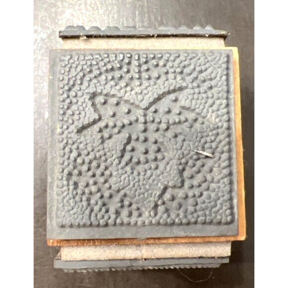 Stampendous! Autumn dots mini quad cube MTC06 2004 Wood Mounted Rubber Stamp - Picture 4 of 5